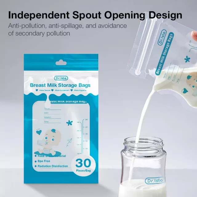30Pcs Disposable 8oz Breast Milk Storage Bags - Image 4