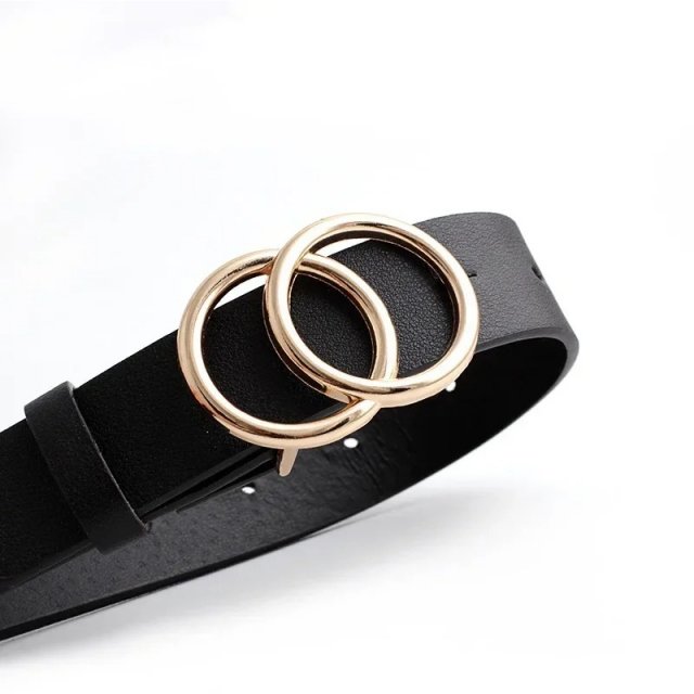 Stylish Minimalist Alloy Buckle Belt - Image 3