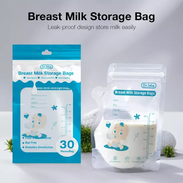 30Pcs Disposable 8oz Breast Milk Storage Bags - Image 5