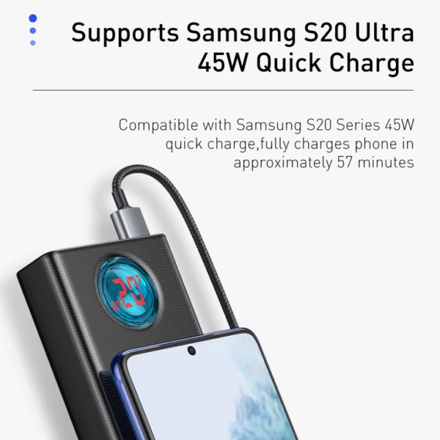 30000mAh 65W PD Quick Charging Power Bank - Image 4