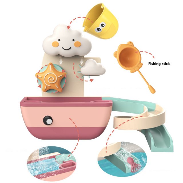 Baby Bath Toy Waterwheel Fishing Game - Image 6