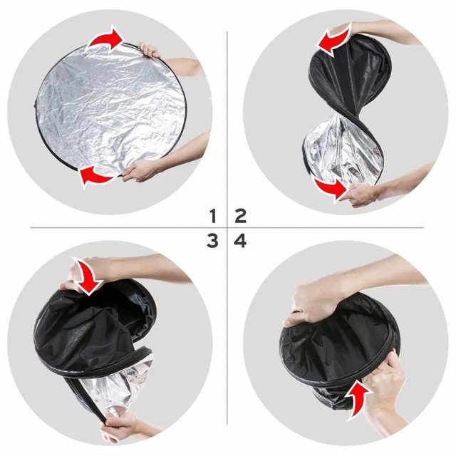 60cm Portable 5-in-1 Photo Studio Reflector - Image 5