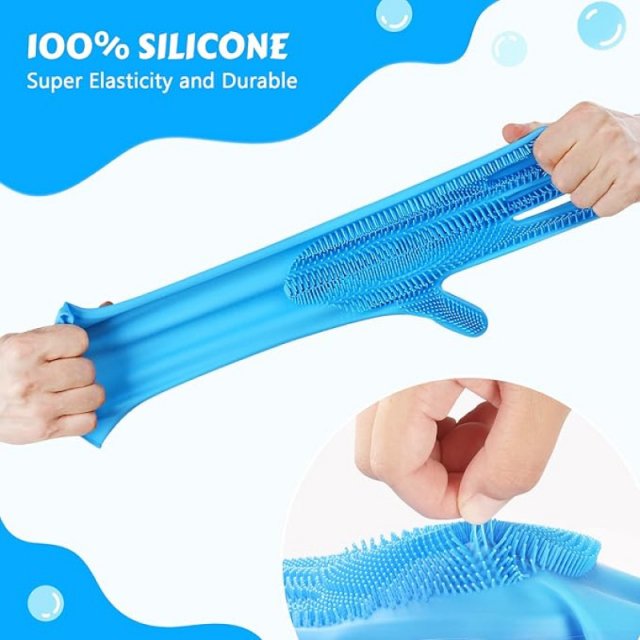 Pet Grooming & Cleaning Silicone Gloves - Image 4