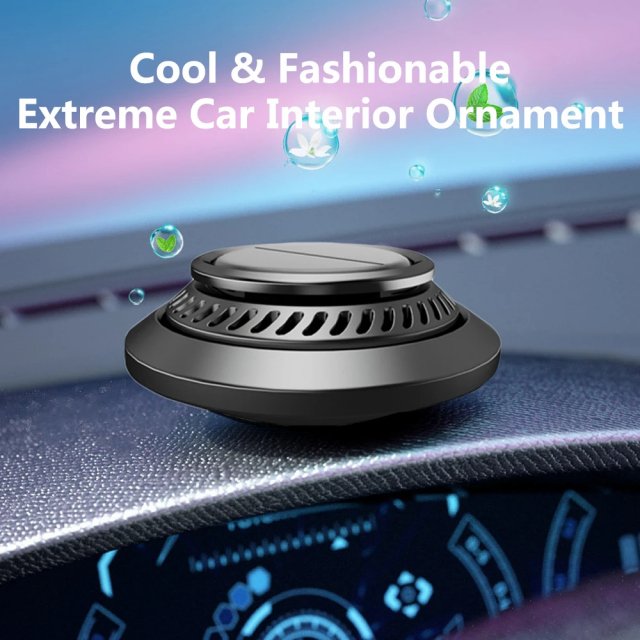 Solar Powered UFO Shape Car Aromatherapy Diffuser - Image 3