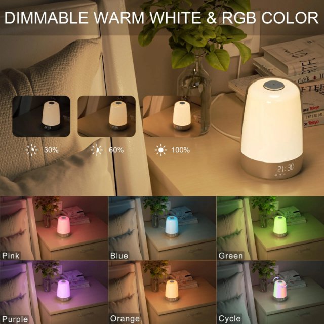 Sunrise Simulation Alarm Clock with RGB Mood Lighting - Image 5