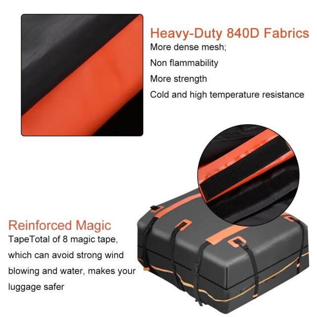 PVC Waterproof Rooftop Cargo Carrier Bag with Anti-Slip Mat - Image 5