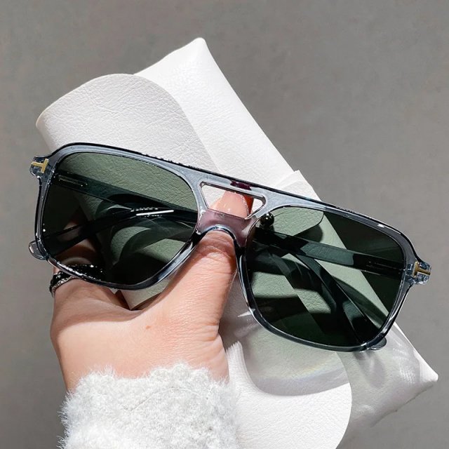 Fashion Square Rivet Sunglasses - Image 5