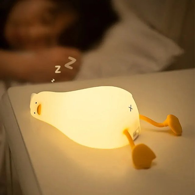 USB Rechargeable Cute Duck Nightlight with Touch Sensor and Dimmable Mood Light - Image 4