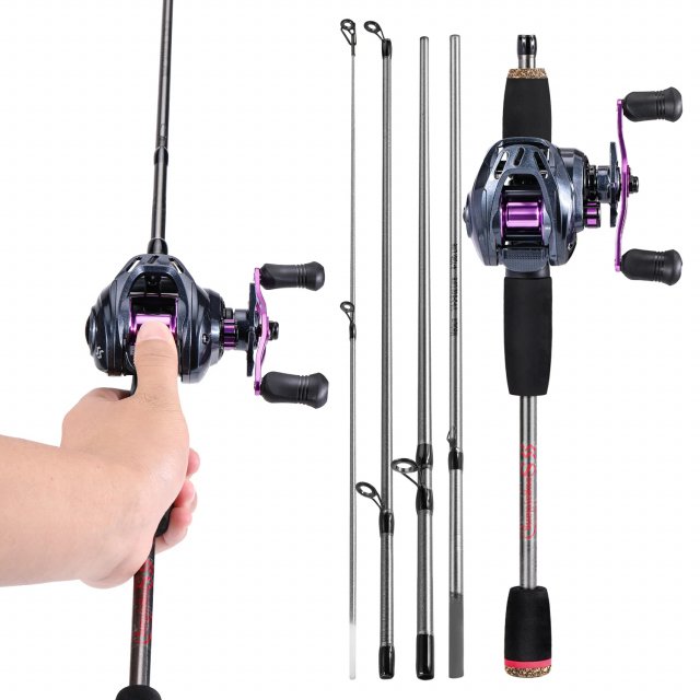 Premium 5.6ft Carbon Fiber Fishing Rod and Baitcasting Reel Combo - Image 10