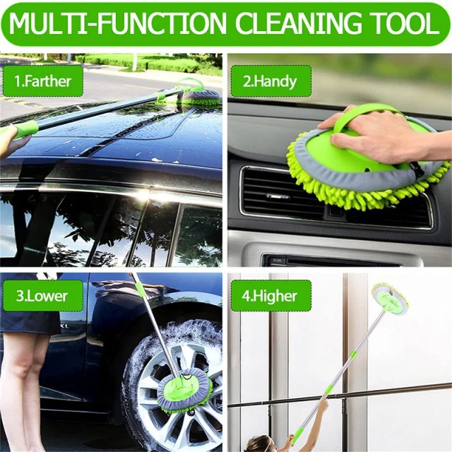 Long Handle Car Wash Mop - Image 3