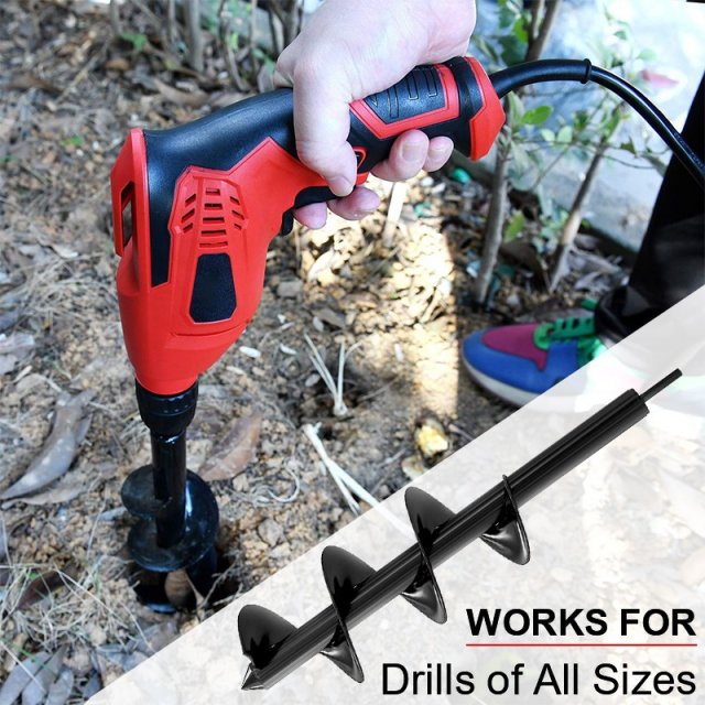 Heavy-Duty Garden Soil Auger Drill Bit for Planting, Digging - Image 4