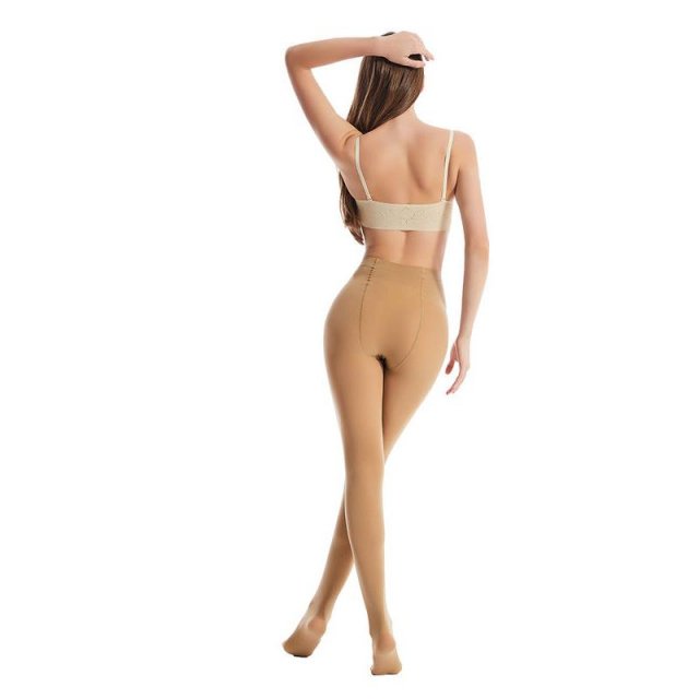 Extra Stretch Black Opaque Tights - Plus Size, High Elastic, Sexy, and Durable - Image 5