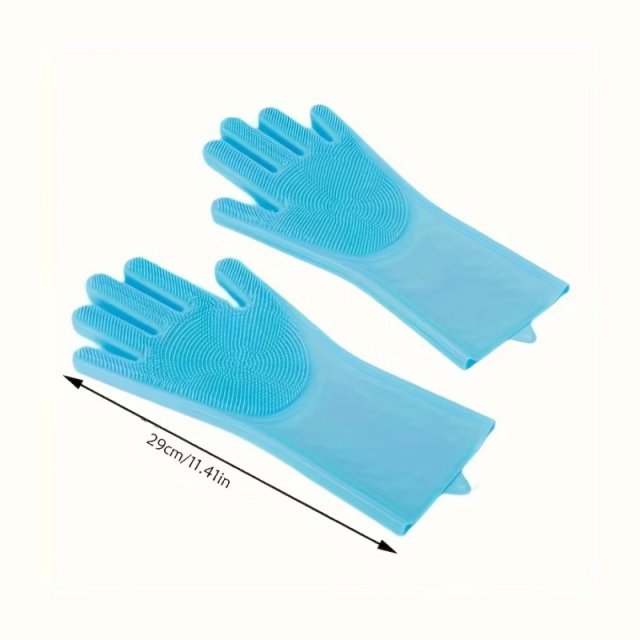 Pet Grooming & Cleaning Silicone Gloves - Image 6