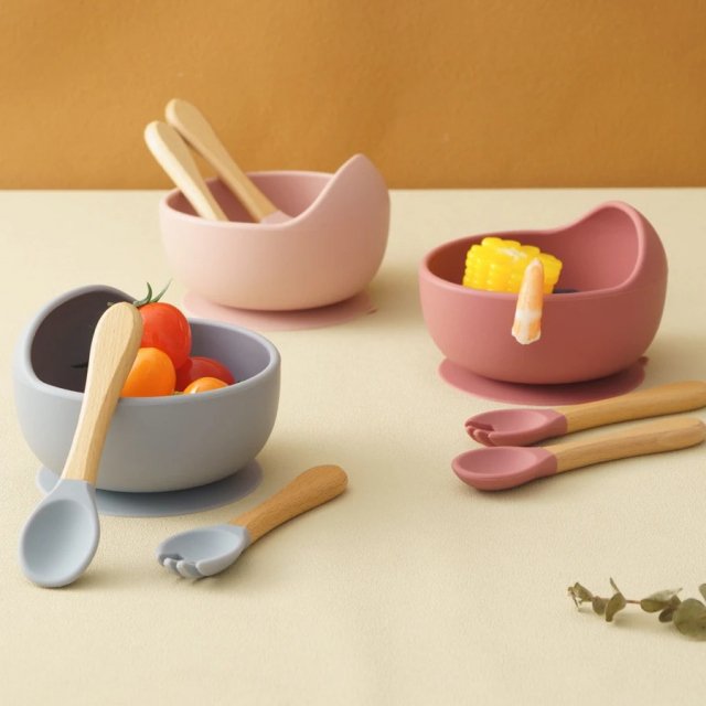 3PCS Baby Silicone Feeding Set - Image 3