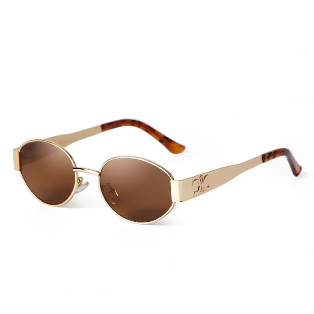 Trendy Retro Oval Sunglasses for Women - Image 3