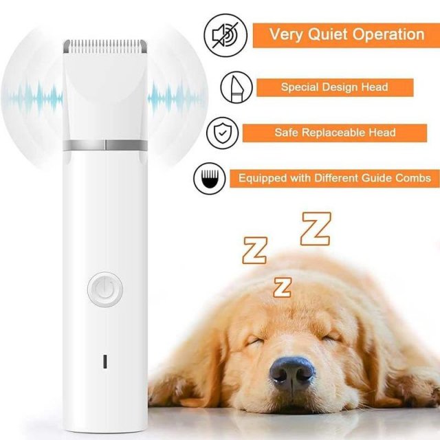Professional Dog Clippers Grooming Kit - Low Noise Cordless Paw Trimmer & Nail Grinder - Image 6