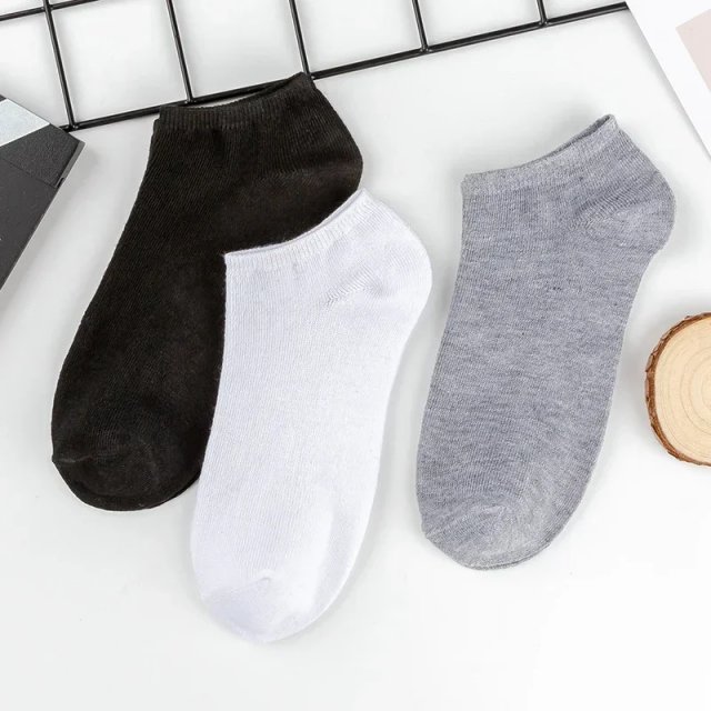 Breathable Ankle Socks - 5/10 Pairs Low-Cut Cotton Sport Socks - Image 4