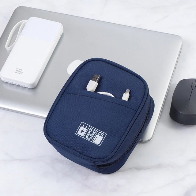 Portable Waterproof Data Cable Organizer Bag for Travel Accessories - Image 5