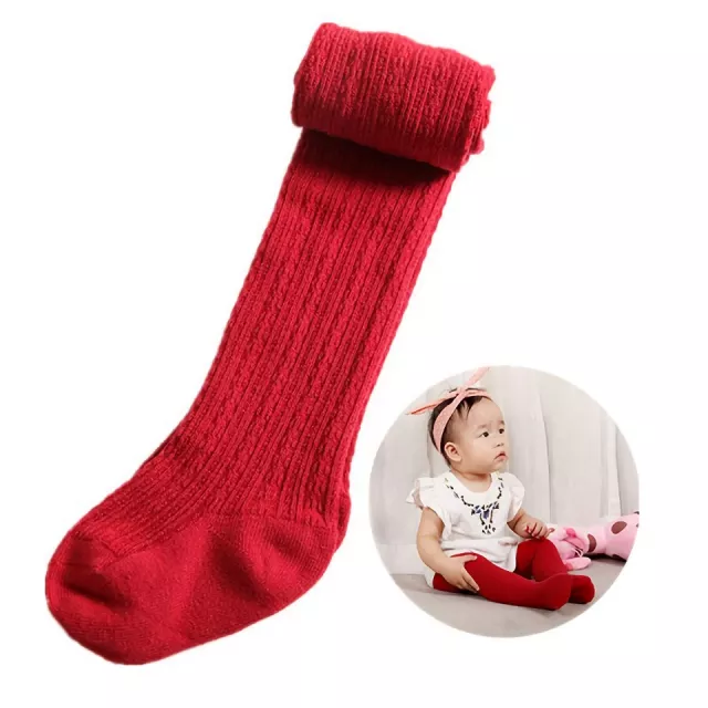 Baby Girl Cotton Knit Tights - Warm, Soft, and Perfect for All-Day Comfort - Image 5