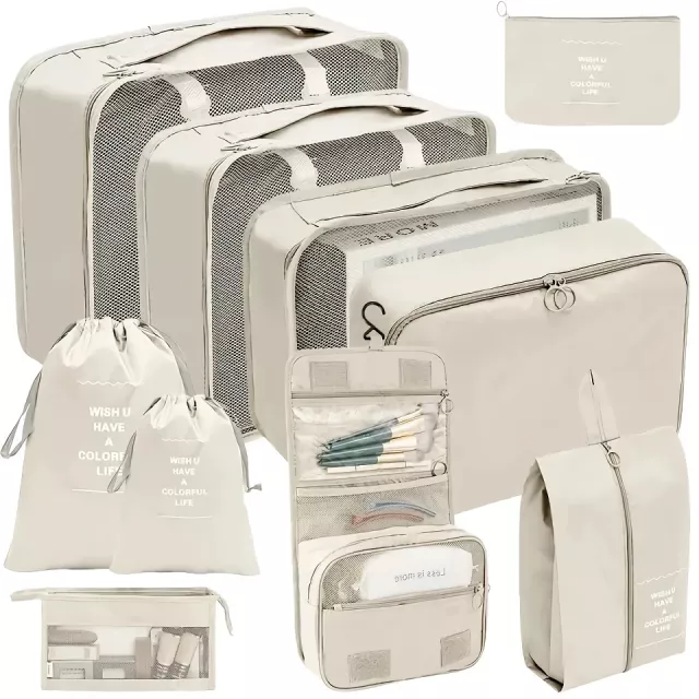 7-Piece Travel Organizer Set - Packing Cubes for Luggage and Clothes - Image 5
