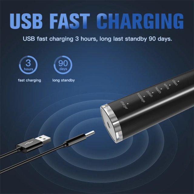 Sonic Electric Toothbrush with 5 Modes – Whitening & Deep Cleaning, IPX7 Waterproof - Image 6
