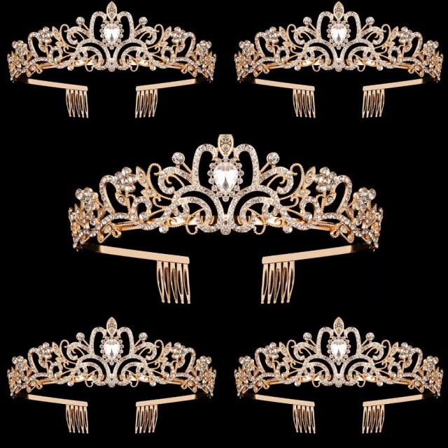 Handmade Rhinestone Pearl Tiara for Weddings, Birthdays, and Parties - Image 5