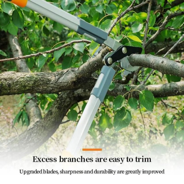 Professional Ratchet Pruning Shears with Long Handle - Image 3