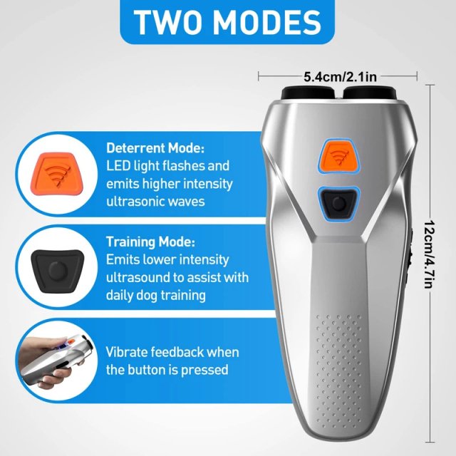 Ultrasonic Dog Repeller with LED Flashlight and Dual Sensors - Image 5