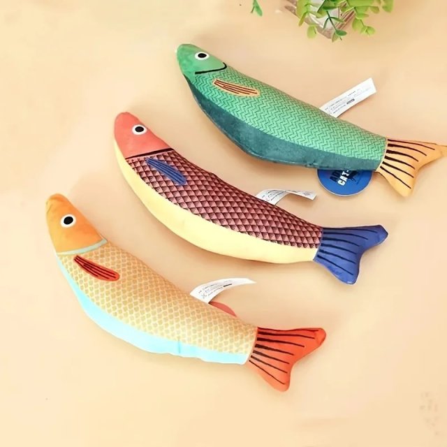 Crinkle Mackerel Cat Toy with Catnip - Soft & Durable Fish Playmate - Image 4