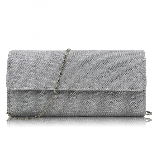 Luxury Shiny Chain Crossbody Clutch - Perfect Wedding & Party Bag - Image 5