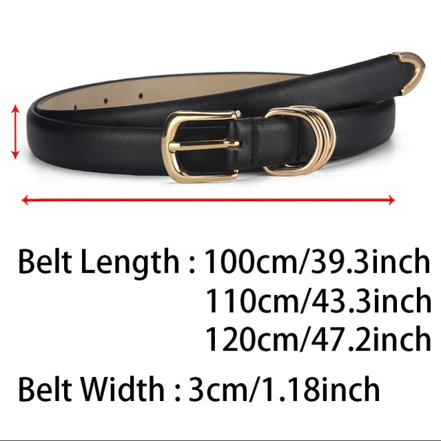 Women's Golden Needle Buckle Belt - Image 5