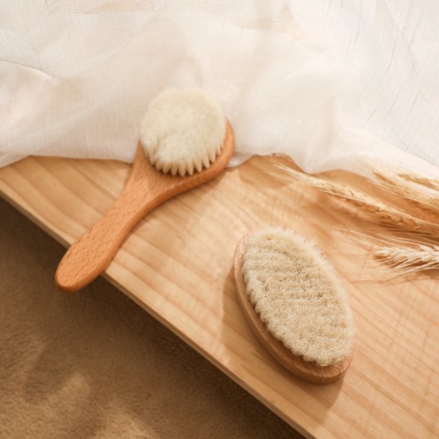 2pc/set Wooden Baby Brush & Comb Set - Image 5