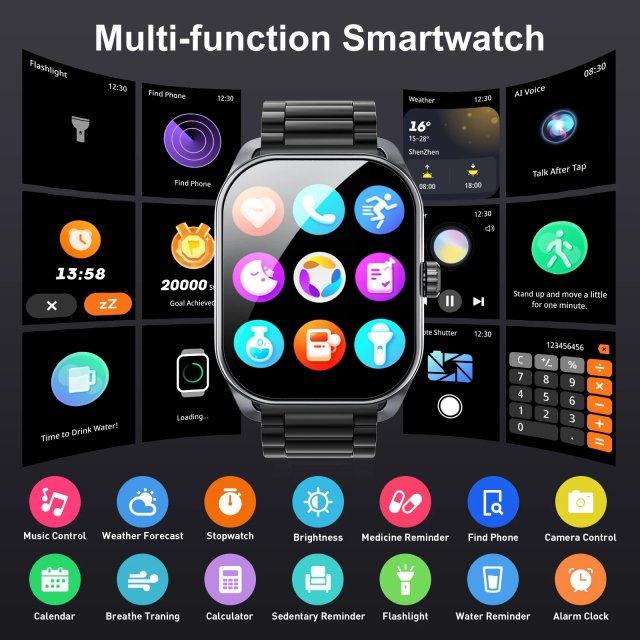 Smart Fitness Tracker with 2.01-Inch Curved Screen and Bluetooth Call - Image 6
