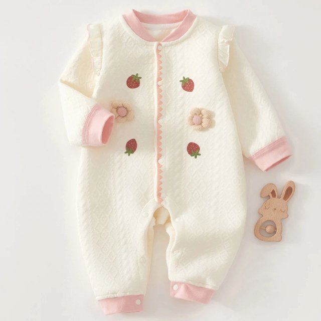 Baby Girl Long Sleeve Romper - Image 2