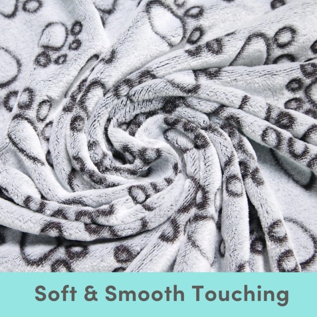 Soft Warm Dog Blanket with Cute Paw Print - Image 5