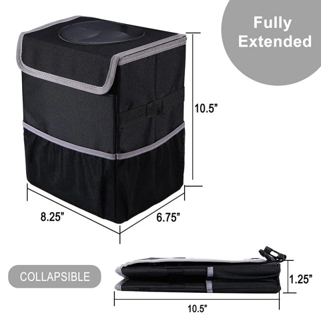 Foldable Waterproof Car Trash Can & Interior Organizer - Image 6