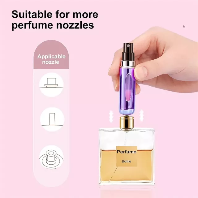 Portable 5ml Perfume Atomizer - Refillable Travel Spray Bottle - Image 4