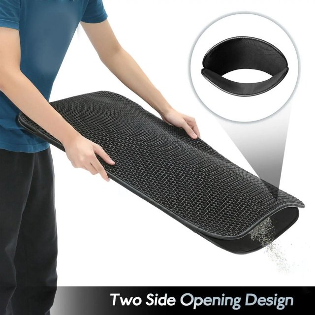 Double Layer Non-Slip Waterproof Cat Litter Mat - Image 3