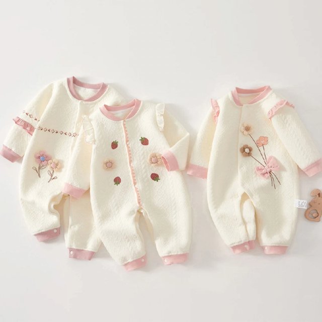 Baby Girl Long Sleeve Romper - Image 4