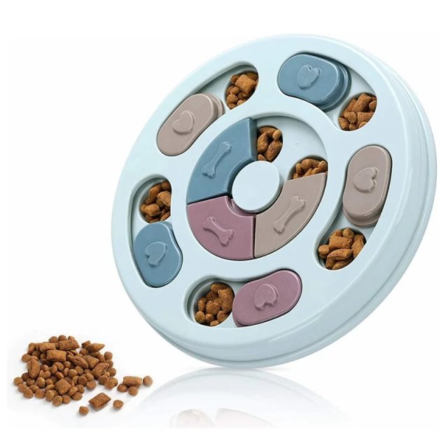 Interactive Dog Slow Feeder Bowl - Puzzle Toy - Image 7