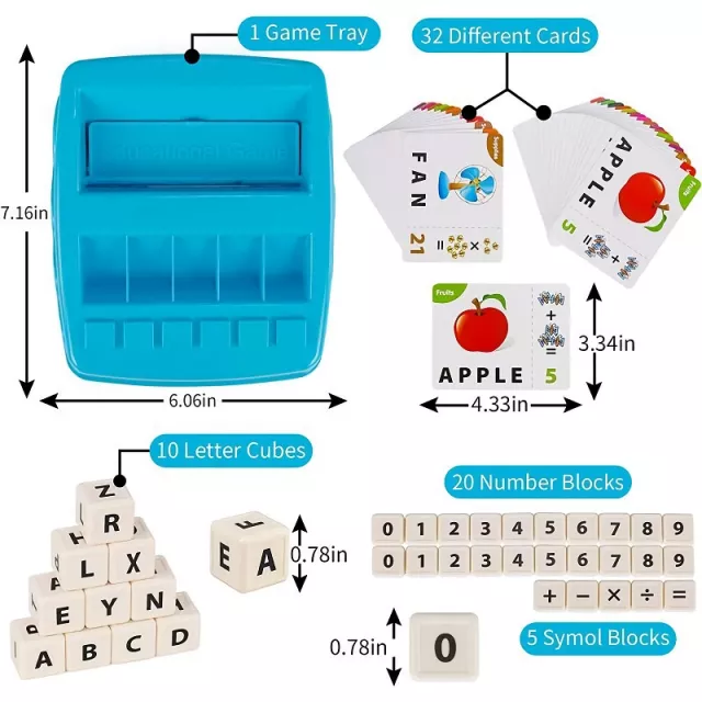 2-in-1 Alphabet and Arithmetic Educational Toy Set - Image 6