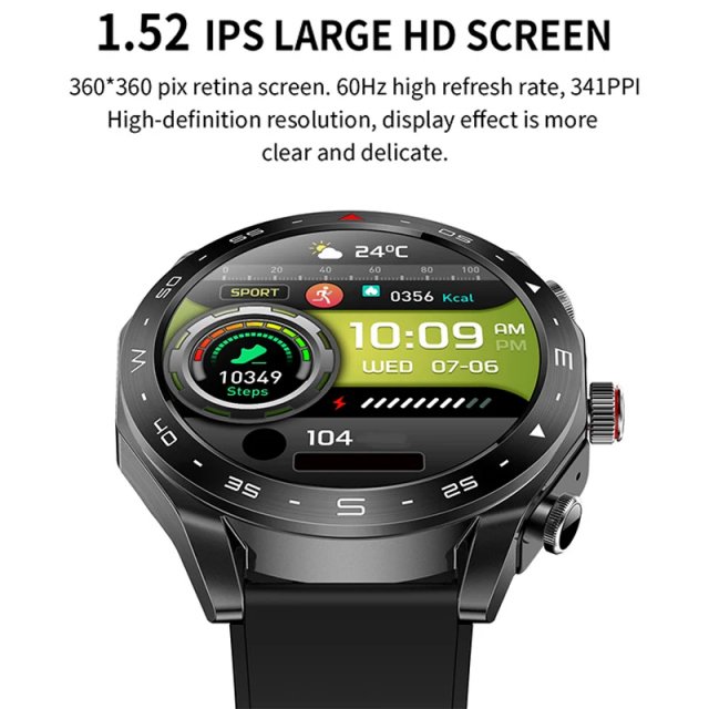 Smart Watch with Bluetooth Earbuds, 9D Sound, Health & Fitness Tracker for Men and Women - Image 5