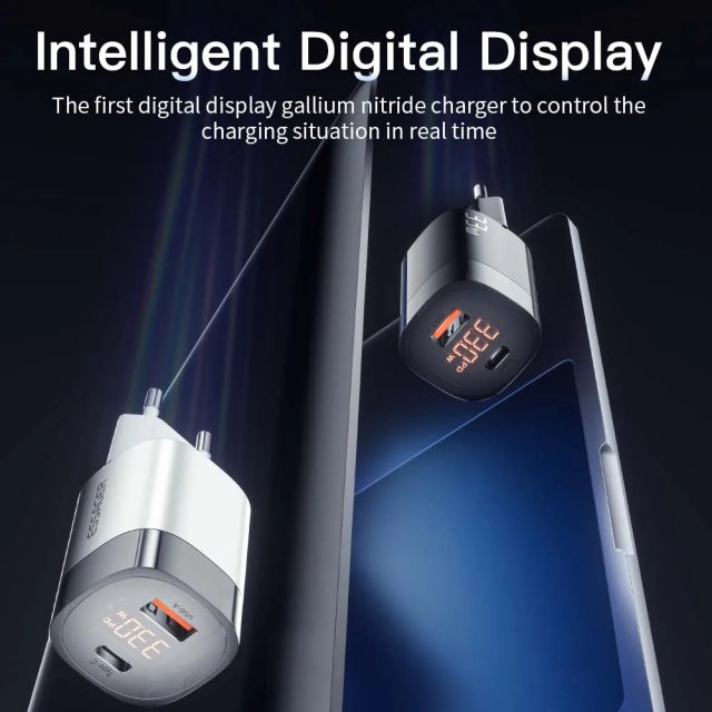 33W GaN USB Fast Charger with Digital Display - Image 6