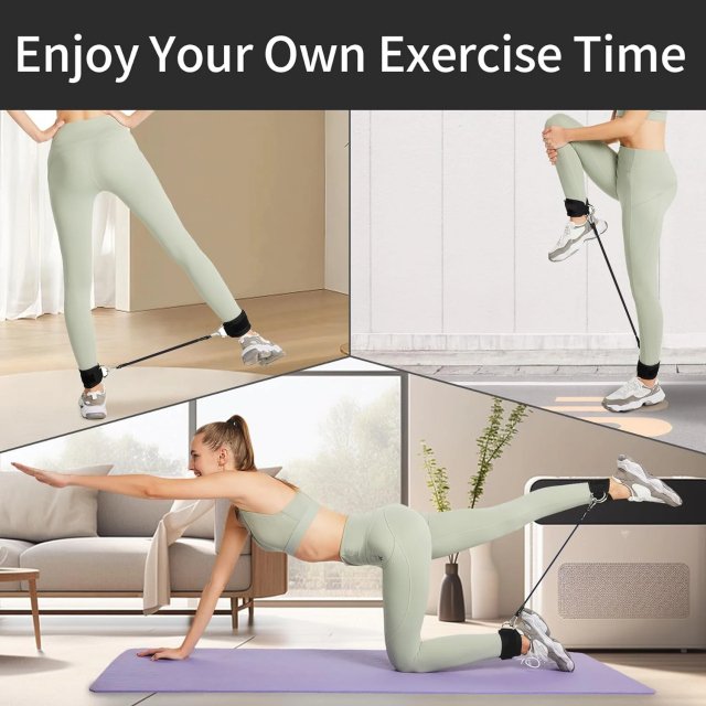 Ankle Resistance Bands with Adjustable Cuffs – Leg & Butt Workout Equipment - Image 3