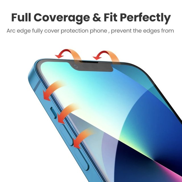 2PCS Full Cover Tempered Glass Screen Protector for iPhone - Image 5