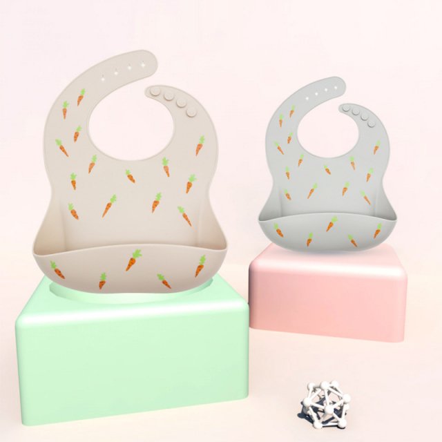 5-Pack Waterproof Silicone Baby Bibs - Image 5