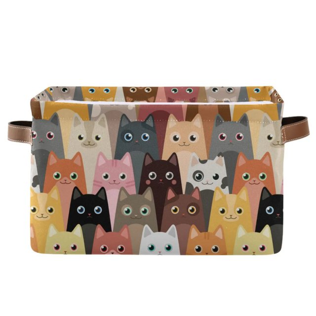 Autumn Forest Animal Cartoon Storage Basket - Image 7
