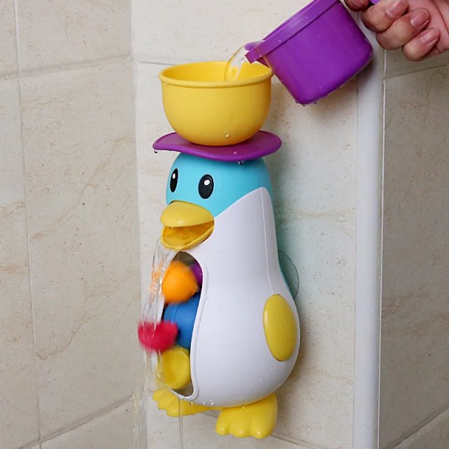 Penguin Windmill Water Sprinkling Bath Toy - Image 3