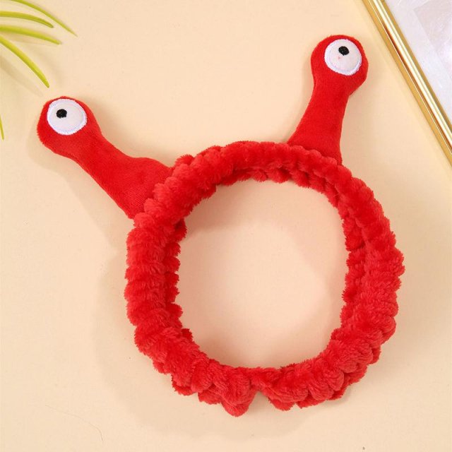 Cute Animal Ears Fluffy Headband - Soft Coral Fleece - Image 4
