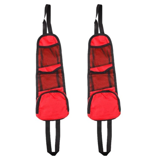 Car Seat Organizer with Multi-Pocket Storage and Drink Holder - Image 4